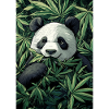 Panda in Cannabis Leaf Dream