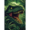 Jungle T-Rex Head Detail
