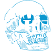 Rave to the Grave Skull Tee