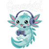 Maglietta Gamer Axolotl Pretty Gaming - Regalo Gamer