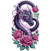 Dragon Roses Shirt Mystical Fantasy
