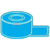 Adhesive Tape Roll Outline