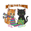 Zählen-Kätzchen-Strickduo