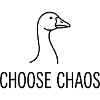 Choose Chaos Duck Line Art
