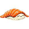 Sleeping Nigiri – Retro Japan Sushi Illustration