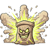 Explosiver Sack Cartoon