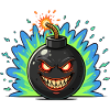 Angry Bomber Ball Neonburst