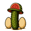 Wassermelonenhut-Kaktus EGG Duo