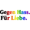 Against hate, for love – rainbow