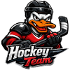 Duck Hockey Mascot