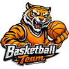 Tiger Basketball Team Motif