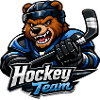 Bär Eishockey Team Maskottchen