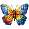 Butterfly Mosaic - Butterfly Fan Gift