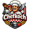 Chefkoch Cartoon Motiv Küchenheld