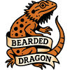 Bearded Dragon Pogona Reptile Illustration