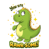 Dino RAWR-SOME Charm