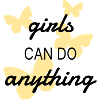 Girls Can Do Anything Butterfly Tee