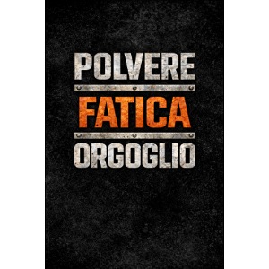 Polvere fatica orgoglio in metallo