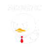 Pathetic duck with tie