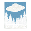 UFO over the forest I Want to Believe