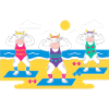 Cow Yoga Beach