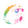 Hamster Pop Art Bunte Brille