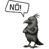 Nö! Krähe – Stures Tier Statement Design
