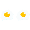 Dessin animé Double Miroir Egg