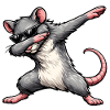 Dabbing Rat