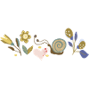 Blumen mit Schnecke