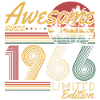 1966 Jahrgang Vintage Geburtstag Geschenk Retro