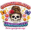 Overstimulated Unhinged Skull Flora
