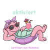 Schildkröte Chillmodus aktiviert: Pinke Lounge