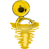 Golden Susaphon Music Tuba