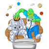 T-shirt de jeu Alien Astronaut