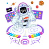 Astronaut DJ Shirt