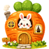 Carrot House with Bunny