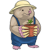 Mole Gardener Plant Garden