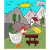 Rural Chicken Delight with Chicks Alps