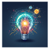 Neon Brain Lamp Innovation