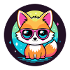 Fox Kawaii Pop Pink Glasses