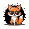 Chic Fox Schwarze Brille