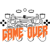 Game Over Retro Orange Bold