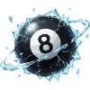 Eisiger 8-Ball Bruch