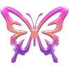 Neon Butterfly Gradient