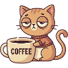Kitten Coffee Charm