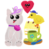 Cat Cake Chick Kids Cat Cake