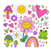 Cute Y2K Flower | bunte Blumen