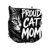 Proud Cat Mom - Cadeau Cat Lover