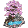 Japanese Garden Zen Garden Illustration Japan